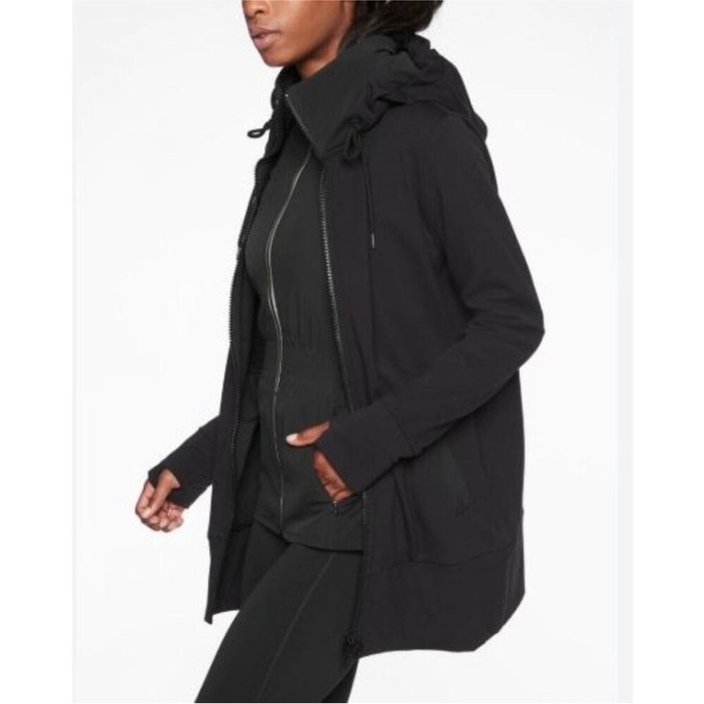 ATHLETA victory long primaloft hoodie jacket size S